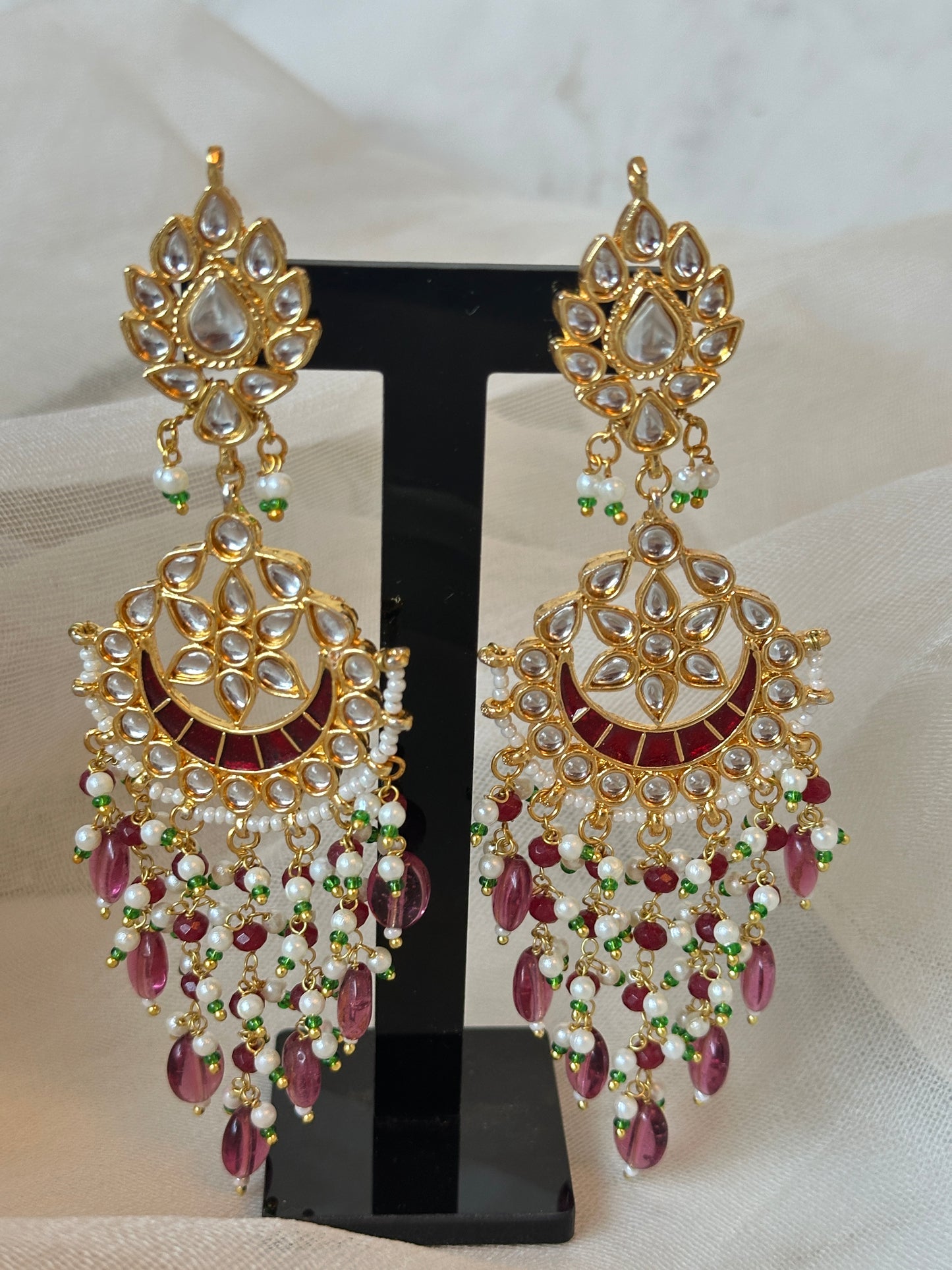Rani pearl Chandbali