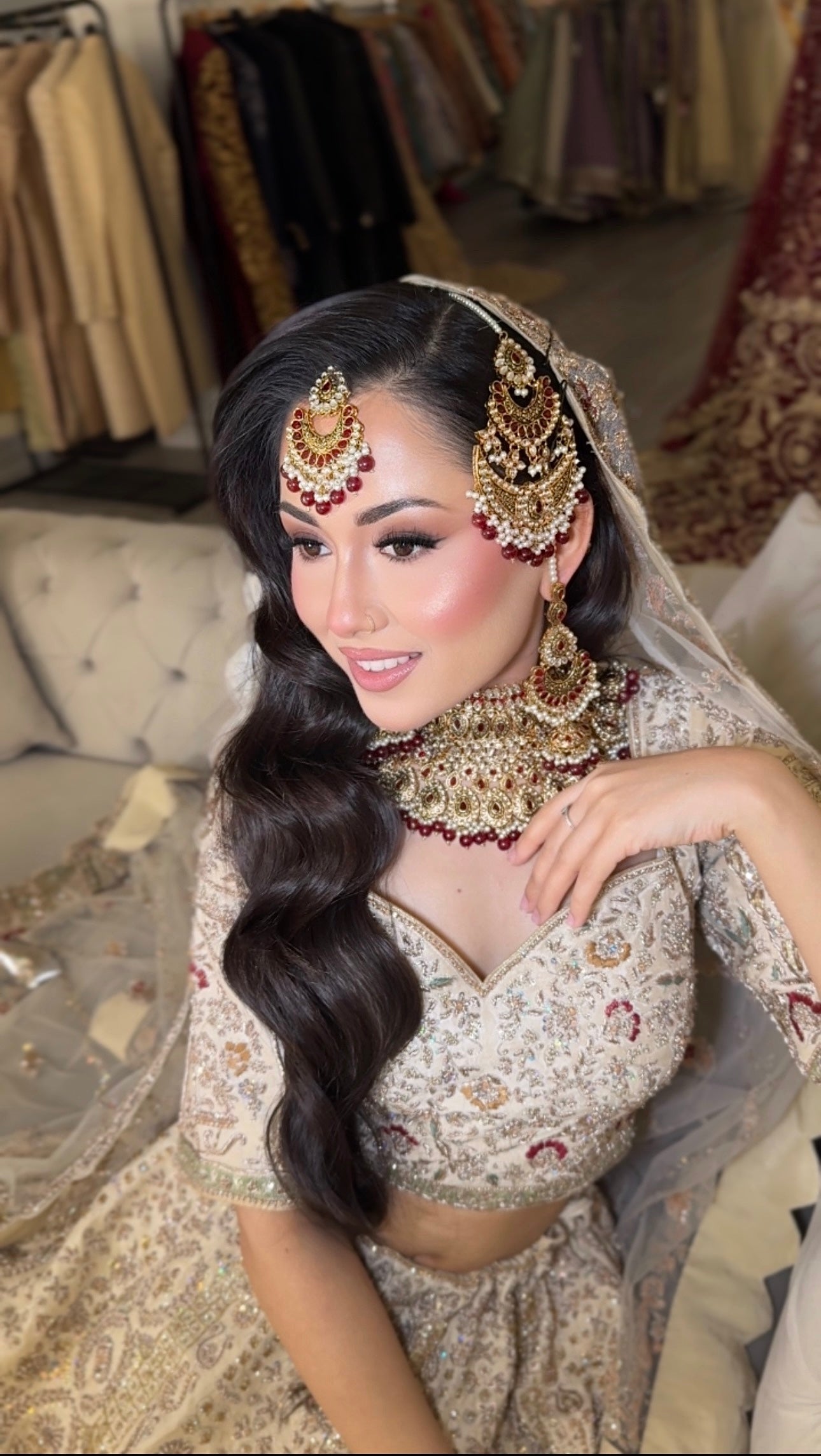 Bridal set maroon