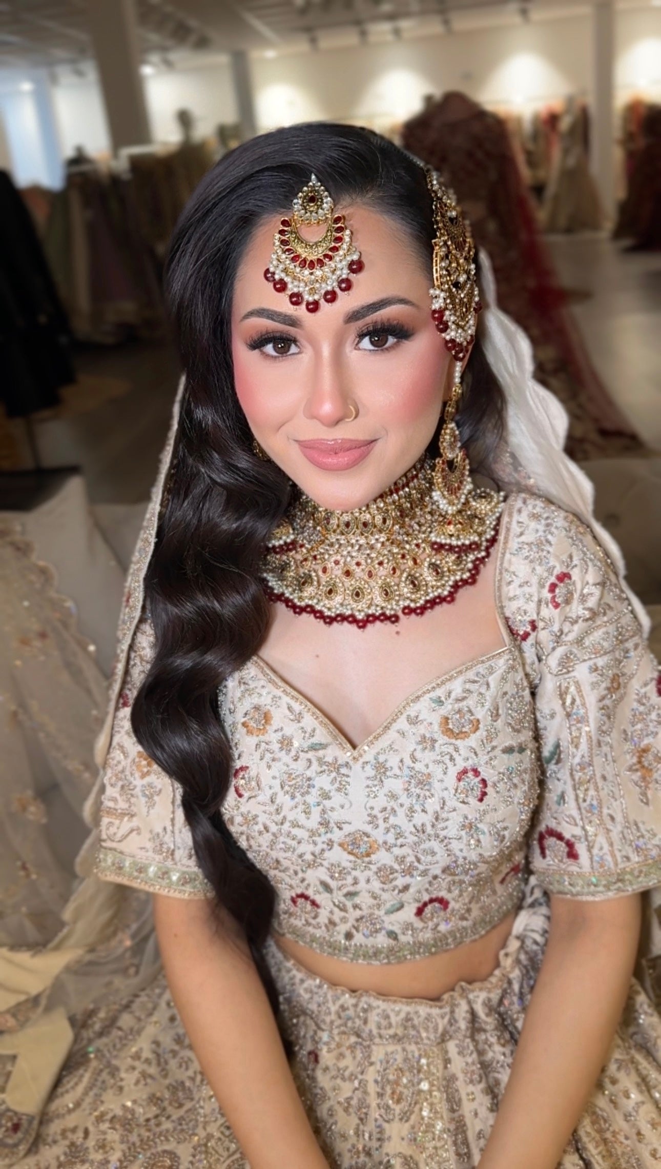 Bridal set maroon