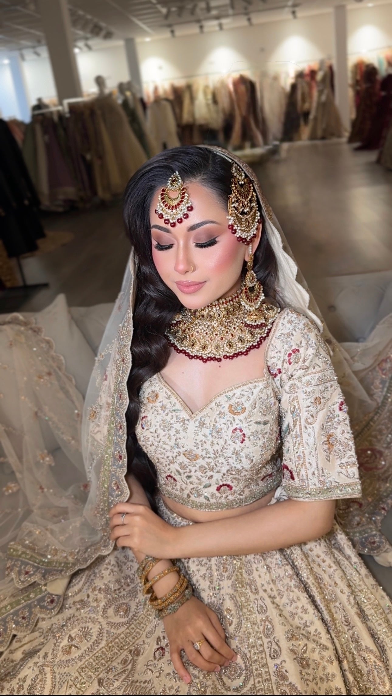 Bridal set maroon