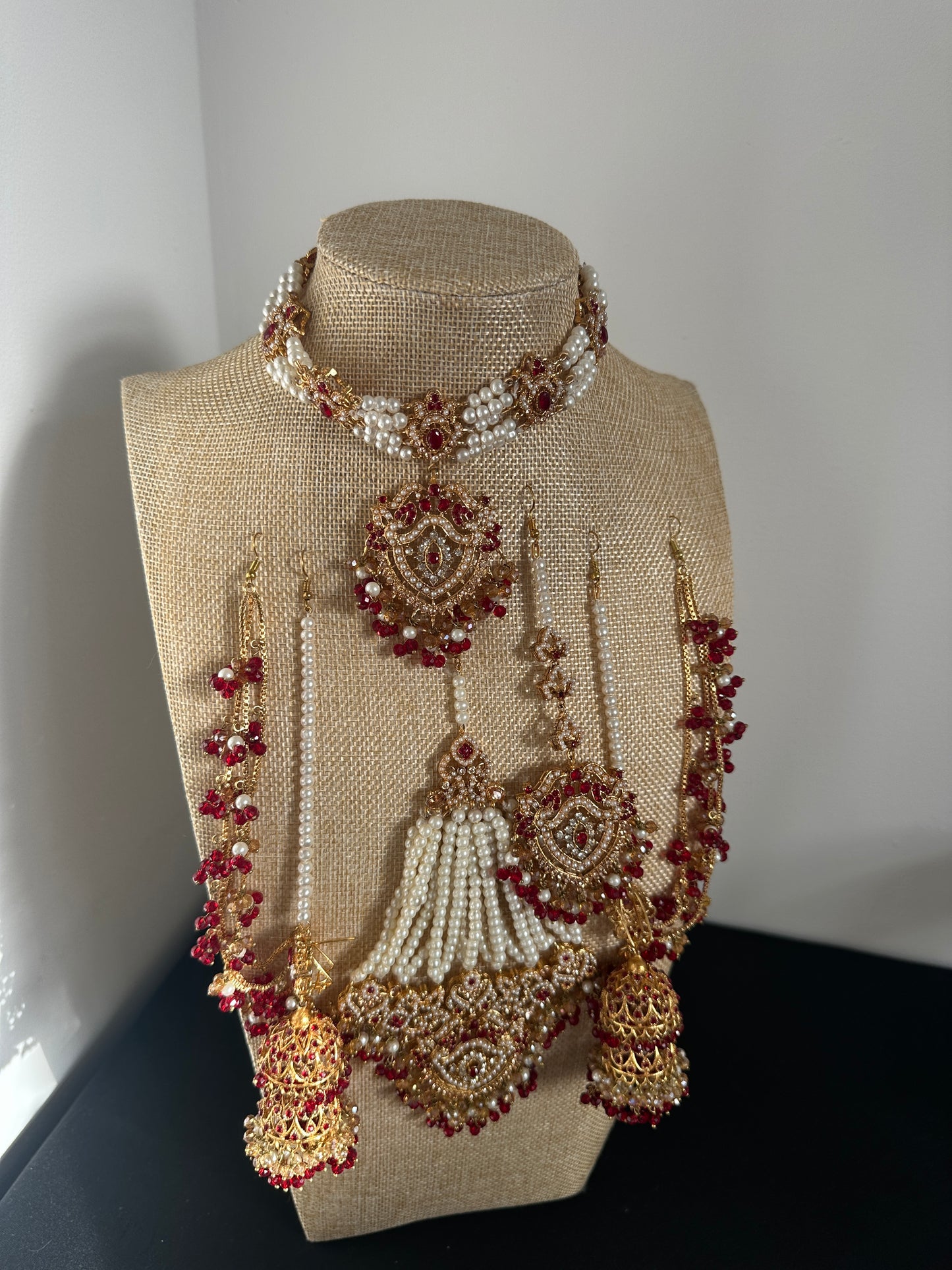 Bridal Set with Jhumka & jhumar