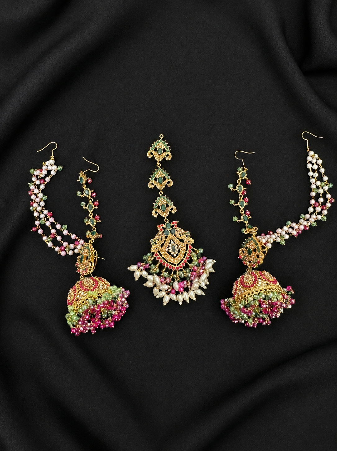 LARGE JHUMKA WITH TIKA
