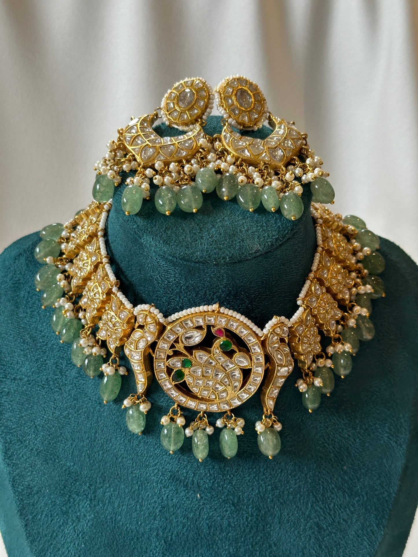 PACHI KUNDAN CHOKAR SET( WITH EARRINGS)