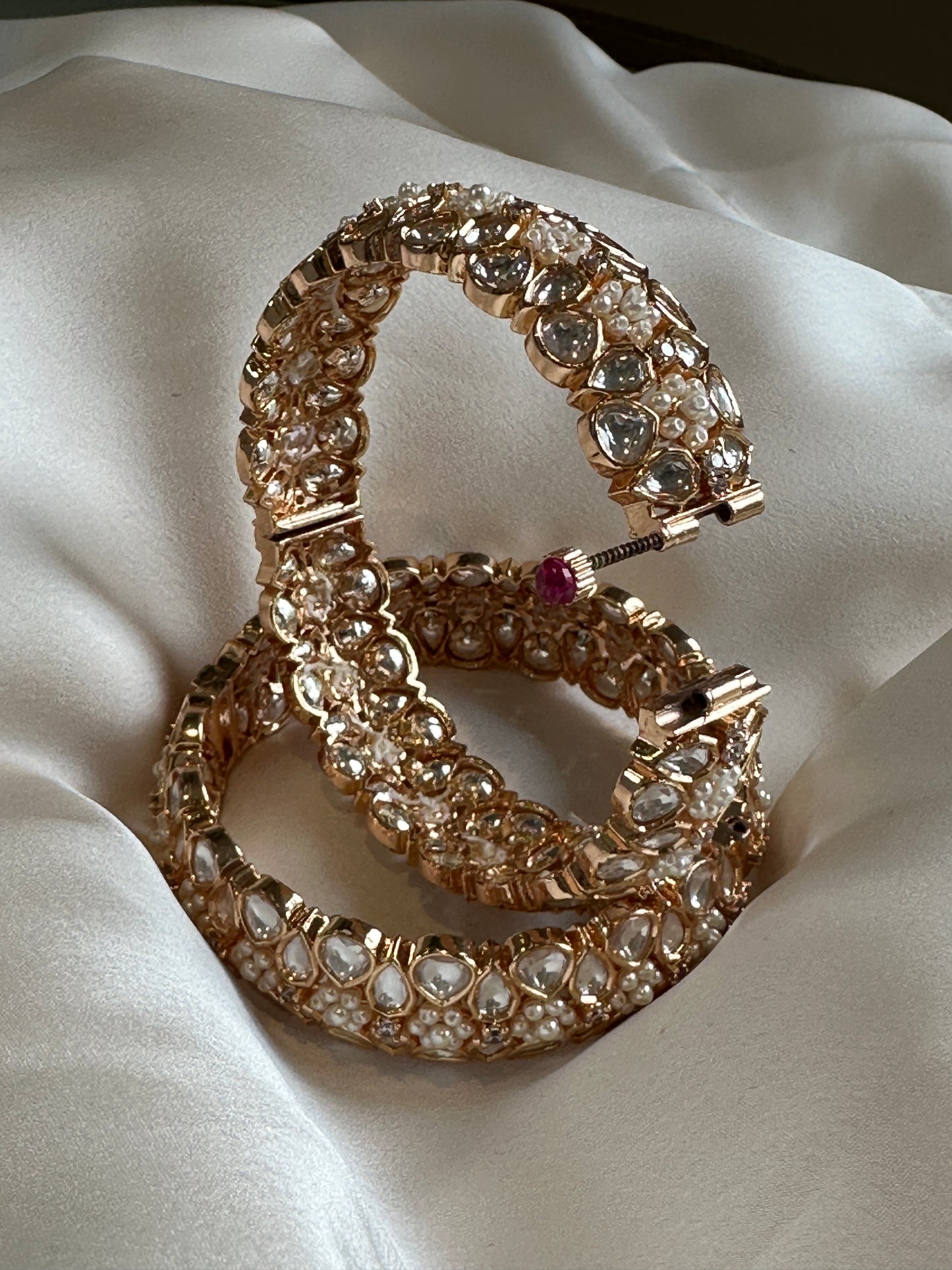 POLKI PEARL BANGLE (Pair)